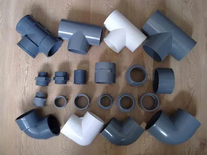 PVC fittings produced with CPE135A impact modifier